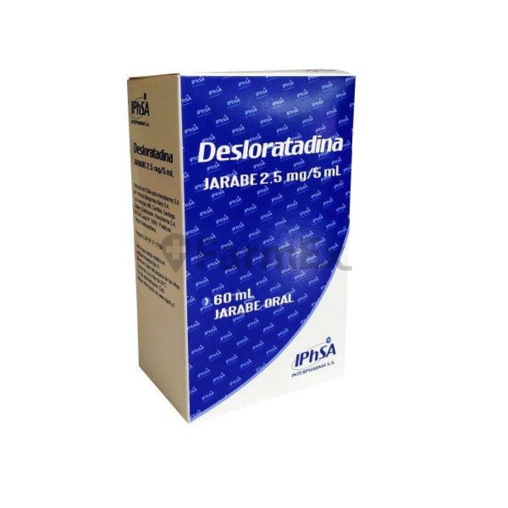 Desloratadina Jarabe 2,5 mg / 5 mL x 60 mL Farmex-Fonasa-Persistente
